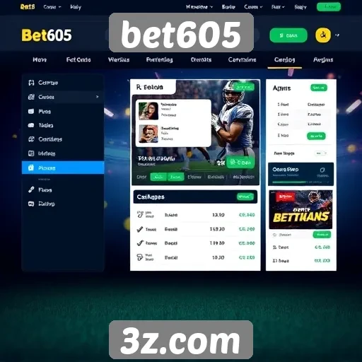 Interface e usabilidade do site bet605