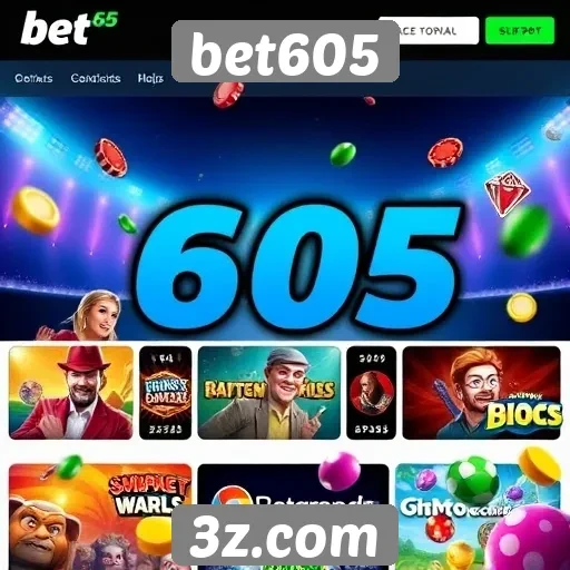 Variedade de jogos oferecidos no site bet605